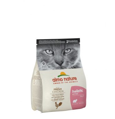 3x Almo Nature Holistic Kattenvoer Kitten Kip&Rijst 2 kg