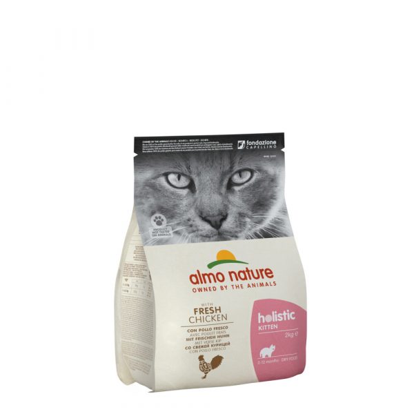 3x Almo Nature Holistic Kattenvoer Kitten Kip&Rijst 2 kg