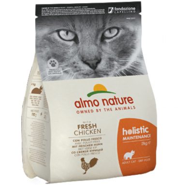 3x Almo Nature Holistic Maintenance Kattenvoer Kip&Rijst 2 kg