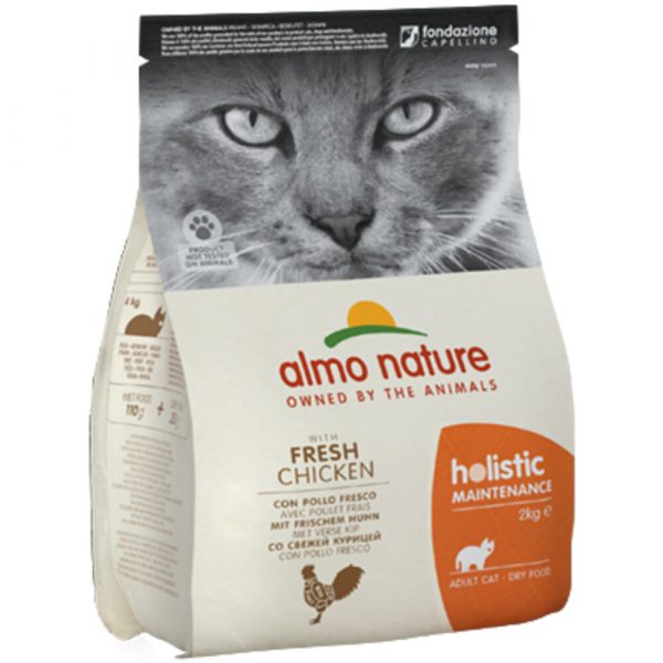 3x Almo Nature Holistic Maintenance Kattenvoer Kip&Rijst 2 kg