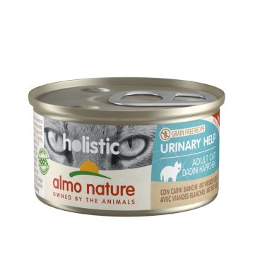 24x Almo Nature Holistic Urinary Help Kattenvoer Wit Vlees 85 gr