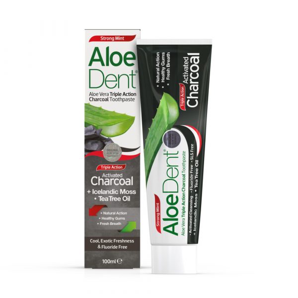 Aloe Dent Extracts Tandpasta Charcoal 100 ml