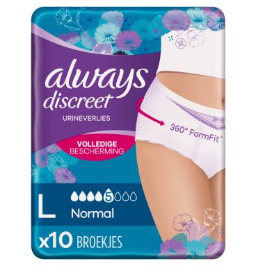 4x Always Discreet Broekjes Normal L 10 stuks