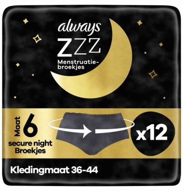 2x Always Zzz Menstruatiebroekjes 12 stuks