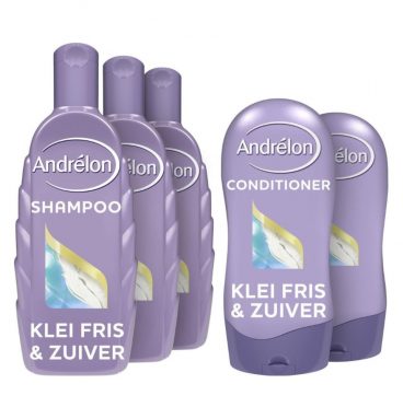 Andrélon Klei Fris&Zuiver Shampoo + Conditioner Voordeel Pakket