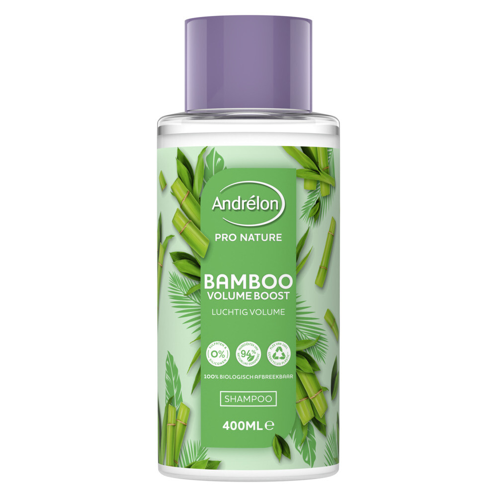 6x Andrelon Shampoo Bamboo Volume Boost 400 ml