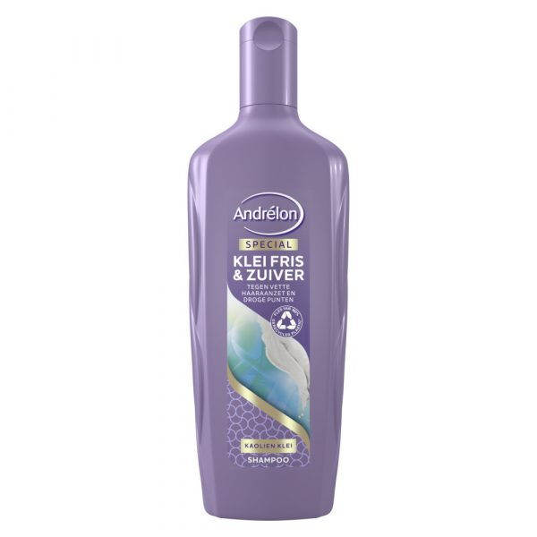 6x Andrelon Shampoo Klei Fris&Zuiver 300 ml