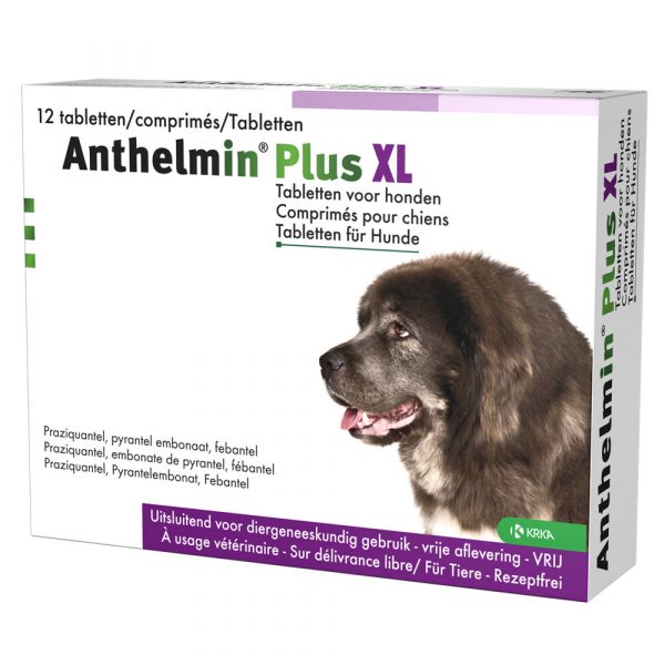 Anthelmin Ontworming Tabletten Hond vanaf 18 kg 12 tabletten