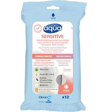 Aqua Washandjes Sensitive 12 stuks