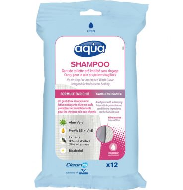 Aqua Washandjes Shampoo 12 stuks