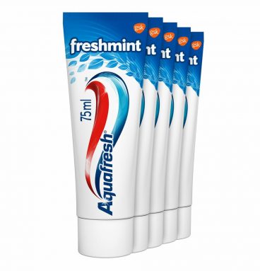 6x Aquafresh Tandpasta Freshmint Frisse Adem 5 stuks