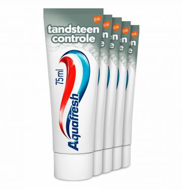 Aquafresh Tandpasta Tandsteen Controle Frisse Adem 5 stuks