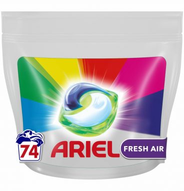 2x Ariel All-in-1 Pods Wasmiddelcapsules Color Clean&Fresh Air 74 stuks