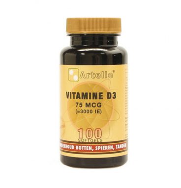 Artelle Vitamine D3 75 Mcg 3000Ie 100 softgels