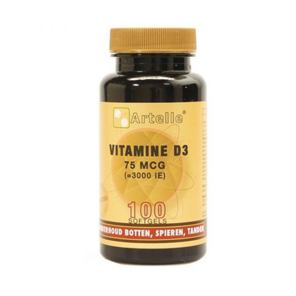 Artelle Vitamine D3 75 Mcg 3000Ie 100 softgels