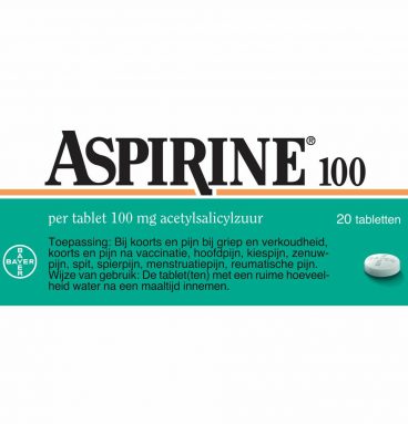 Aspirine 100 mg 20 tabletten