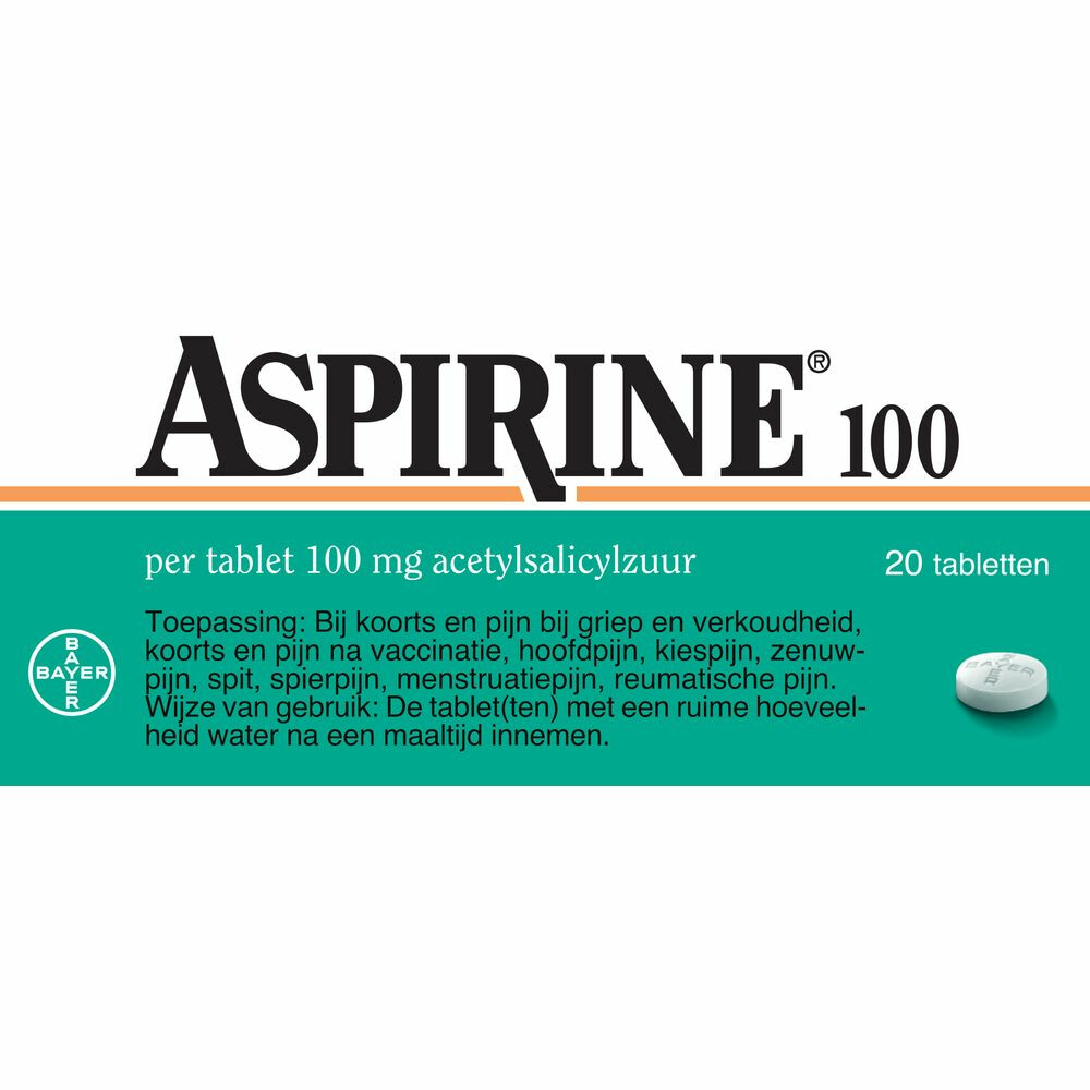 Aspirine 100 mg 20 tabletten