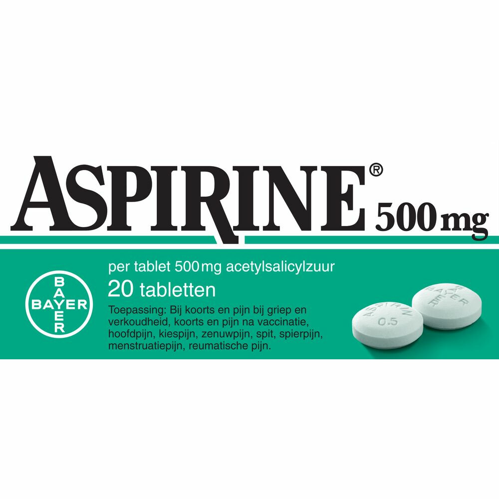 Aspirine 500 mg 20 tabletten