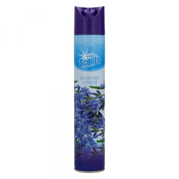 12x At Home Luchtverfrisser Spray Lavender Retreat 400 ml