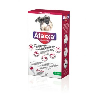 Ataxxa Spot On Anti Vlooien en Teken Druppels Hond 10-25 kg 3 pipetten