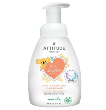 Attitude Baby Leaves 2-in-1 Hair and Body Foaming Wash Pear Nectar 295 ml