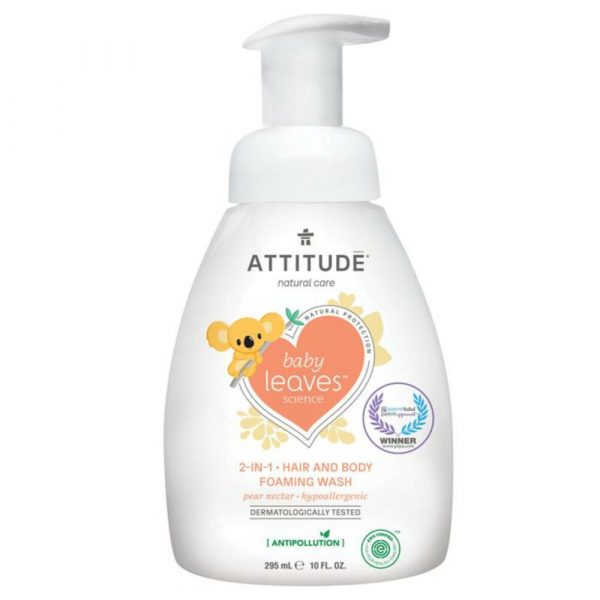 Attitude Baby Leaves 2-in-1 Hair and Body Foaming Wash Pear Nectar 295 ml