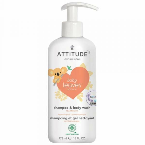 Attitude Baby Leaves 2-in-1 Hair and Body Wash Pear Nectar 473 ml