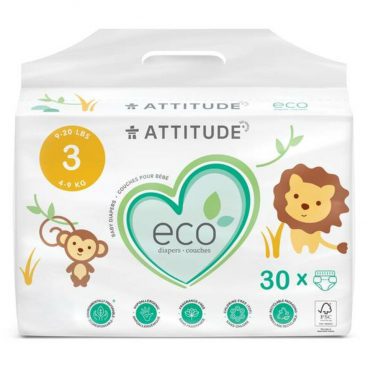 Attitude Luiers Midi Maat 3 (4-9 kg) 30 stuks