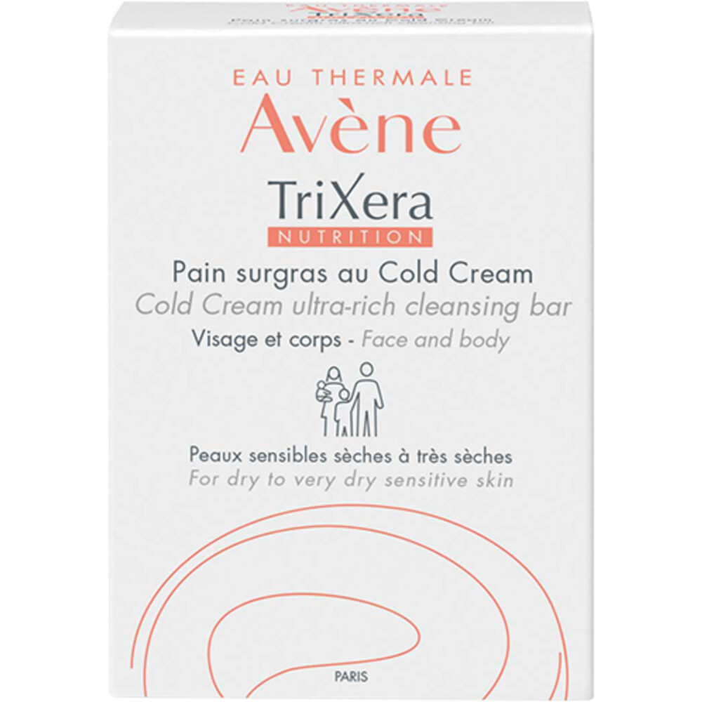 Avène TriXera Nutrition Wastablet met Cold Cream 100 gr