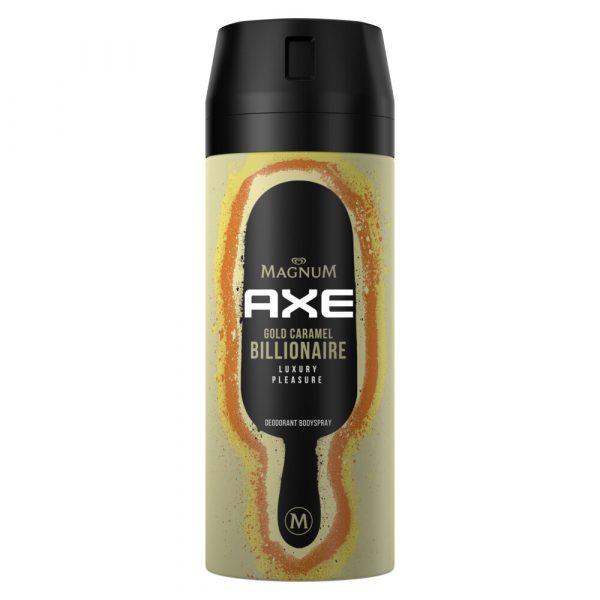 Axe Deodorant Bodyspray Magnum Gold Caramel Billionaire 150 ml