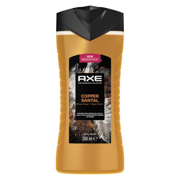 6x Axe Douchegel Copper Santal 300 ml