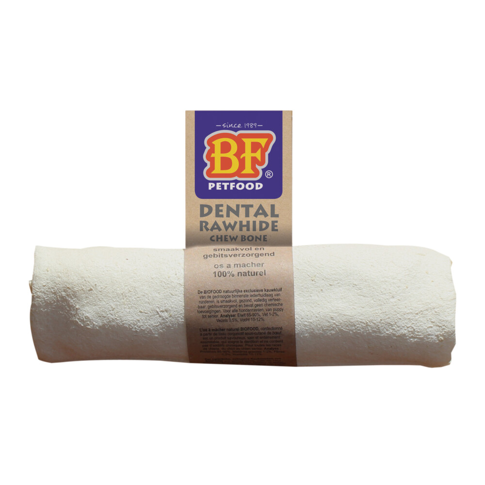 BF Petfood Dental Rol Rawhide Medium