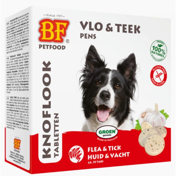 16x BF Petfood Hondensnoepjes Anti-vlo Knoflook-Pens 55 stuks