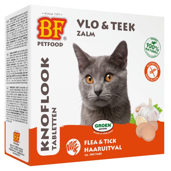 16x BF Petfood Kattensnoepjes Anti Vlo Zalm 100 stuks