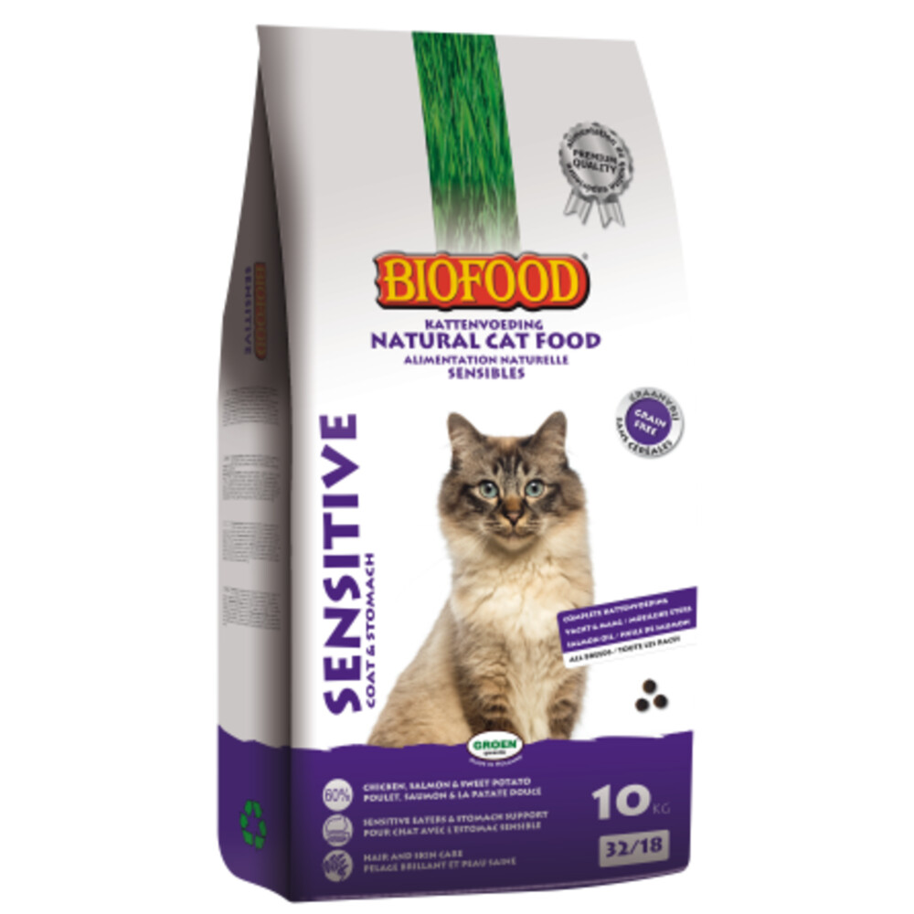 BF Petfood Kattenvoer Premium Sensitive Vacht - Maag 10 kg