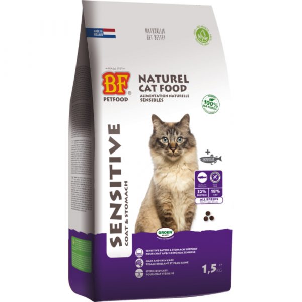 4x BF Petfood Kattenvoer Sensitive Graanvrij 1