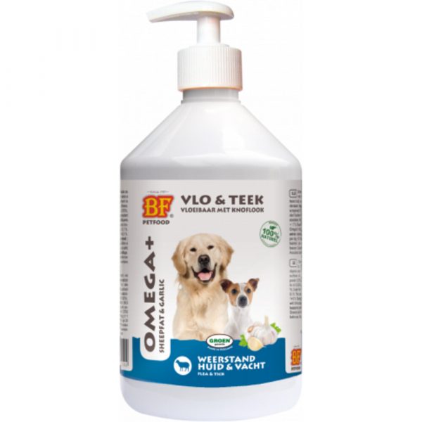 BF Petfood OMEGA+ Vloeibaar Knoflook 500 ml