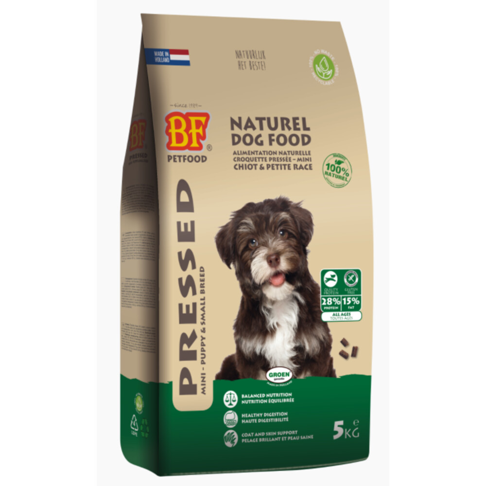 4x BF Petfood Puppy Geperst Hondenvoer 5 kg