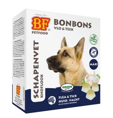 BF Petfood Schapenvet Maxi Bonbons Knoflook 40 stuks