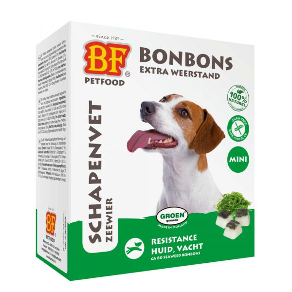 BF Petfood Schapenvet Mini Bonbons Zeewier 80 stuks