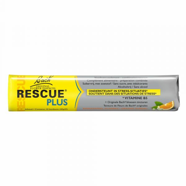 Bach Rescue Plus Bonbons Sinaasappel Vlierbes 10 pastilles