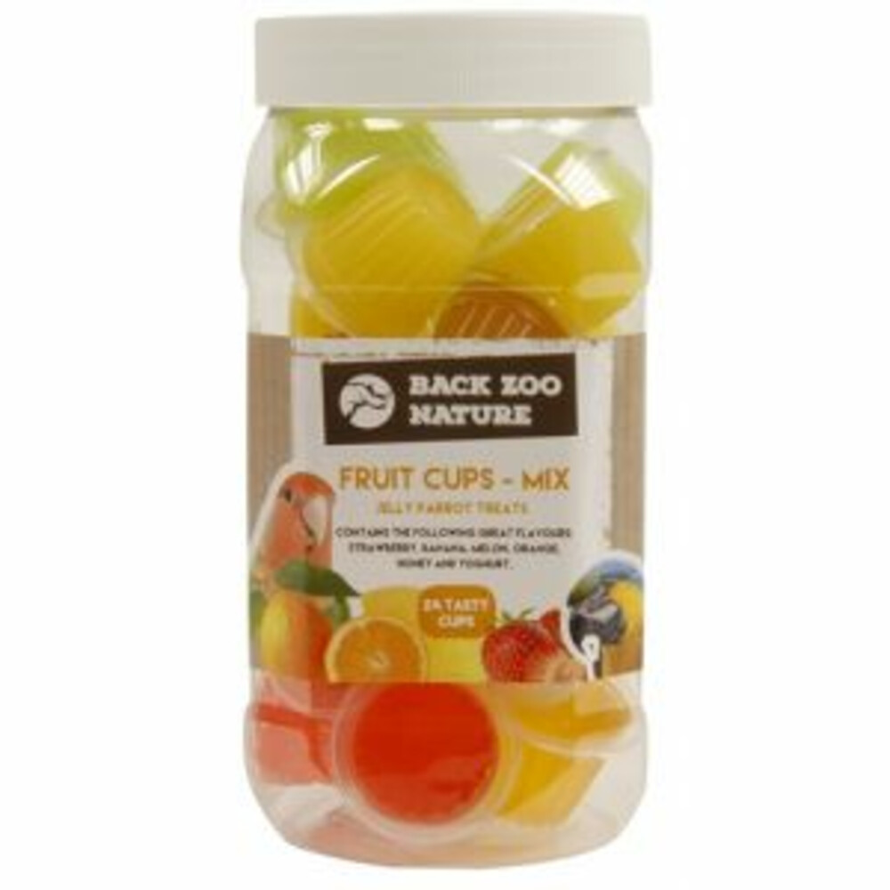 Back Zoo Nature Fruitkuipje Mix Papegaai 24 stuks