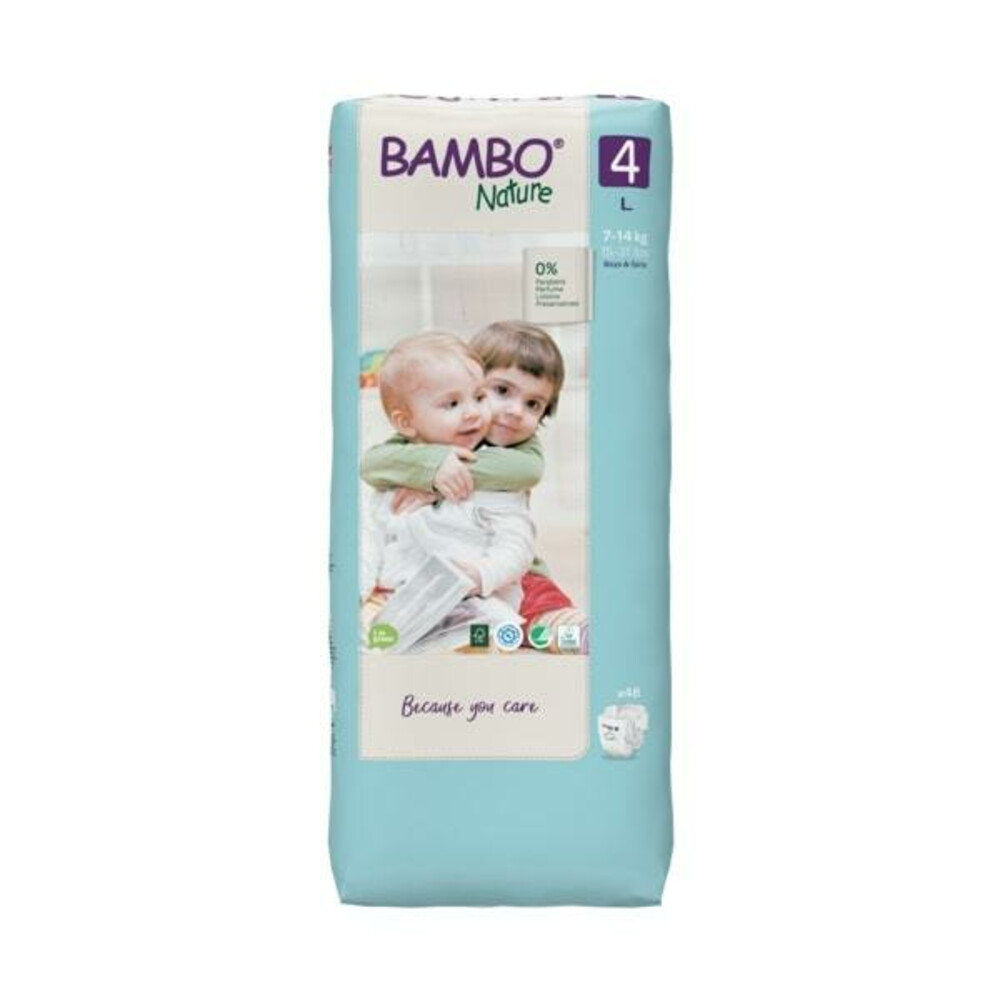 3x Bambo Nature Luiers Maat 4 (7-14 kg) 48 stuks