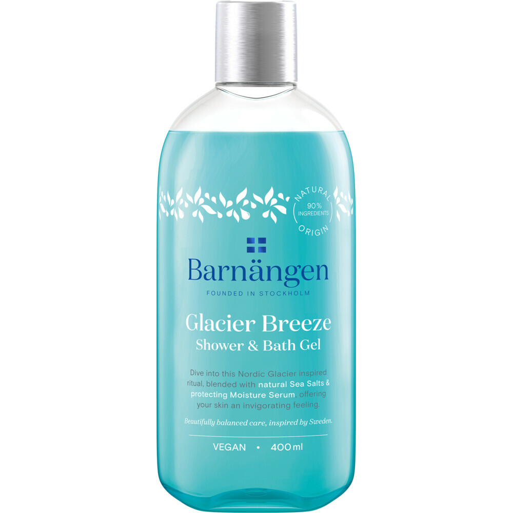 10x Barnangen Bad en Douchegel Glacier Breeze 400 ml