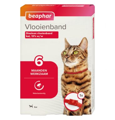 Beaphar Anti Vlooienband Kat Rood