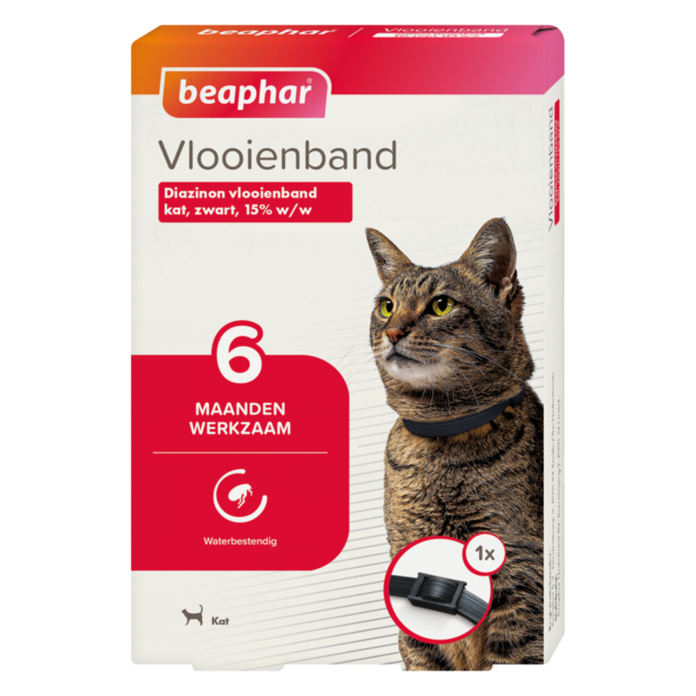 Beaphar Anti Vlooienband Kat Zwart