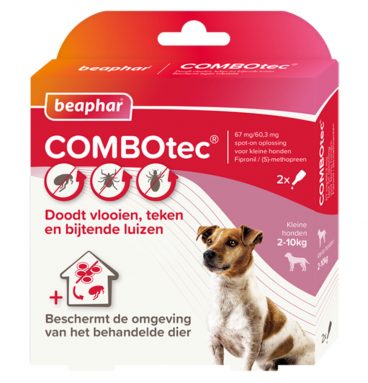 Beaphar Combotec Anti Vlooien en Teken Druppels Hond 2-10 kg 2 pipetten