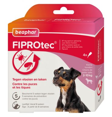 Beaphar Fiprotec Anti Vlooien en Teken Druppels 2 - 10 kg 3 + 1 stuks