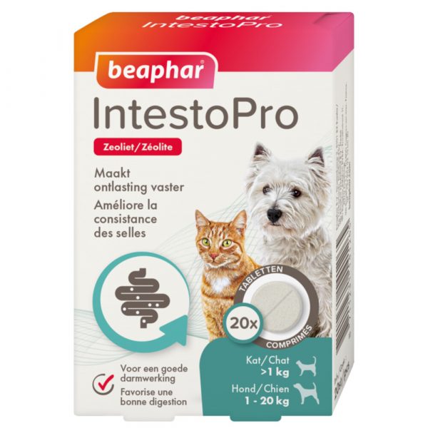 Beaphar IntestoPro Kat - Hond tot 20 kg 20 tabletten