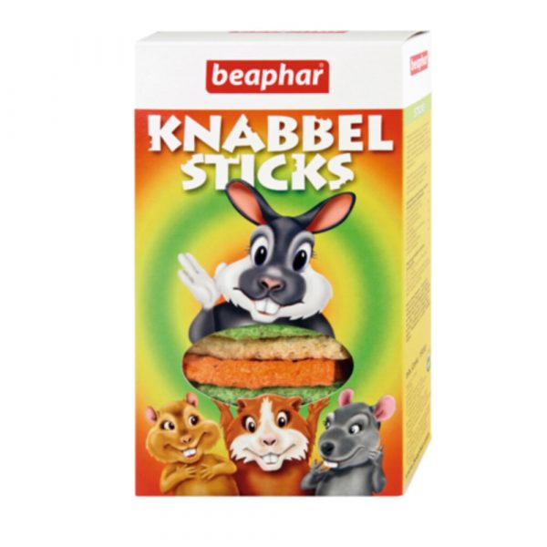 12x Beaphar Knabbelsticks Snacks Knaagdier 150 gr